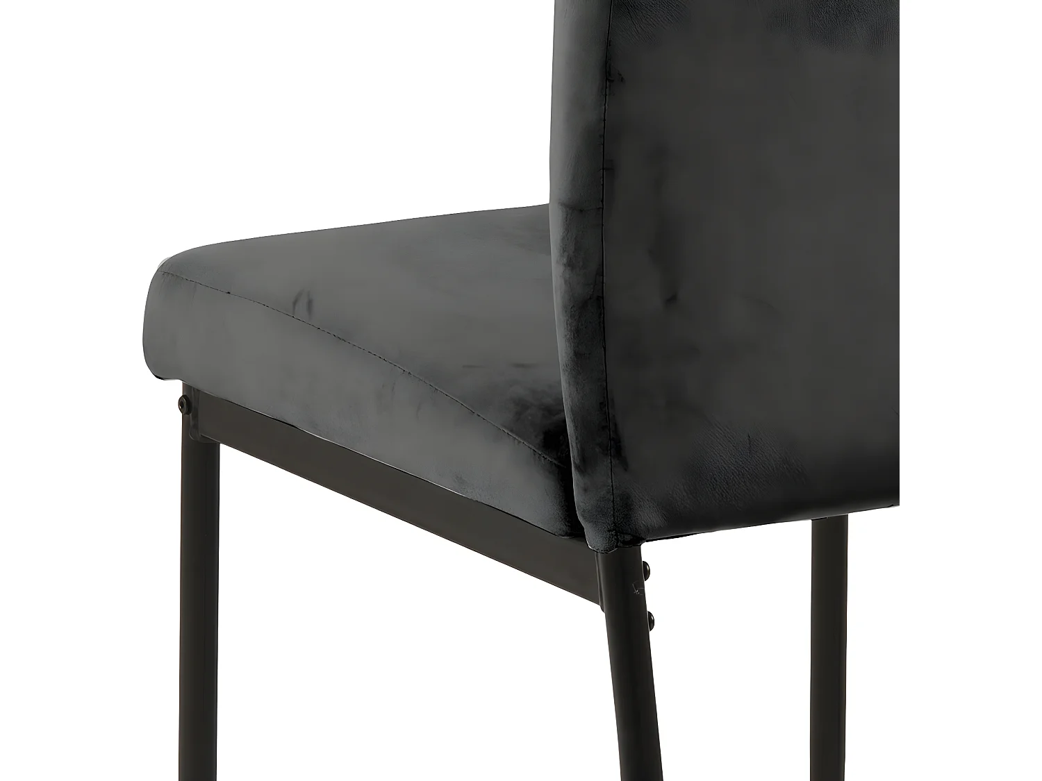 Demi Chaise de salle à manger, noir.