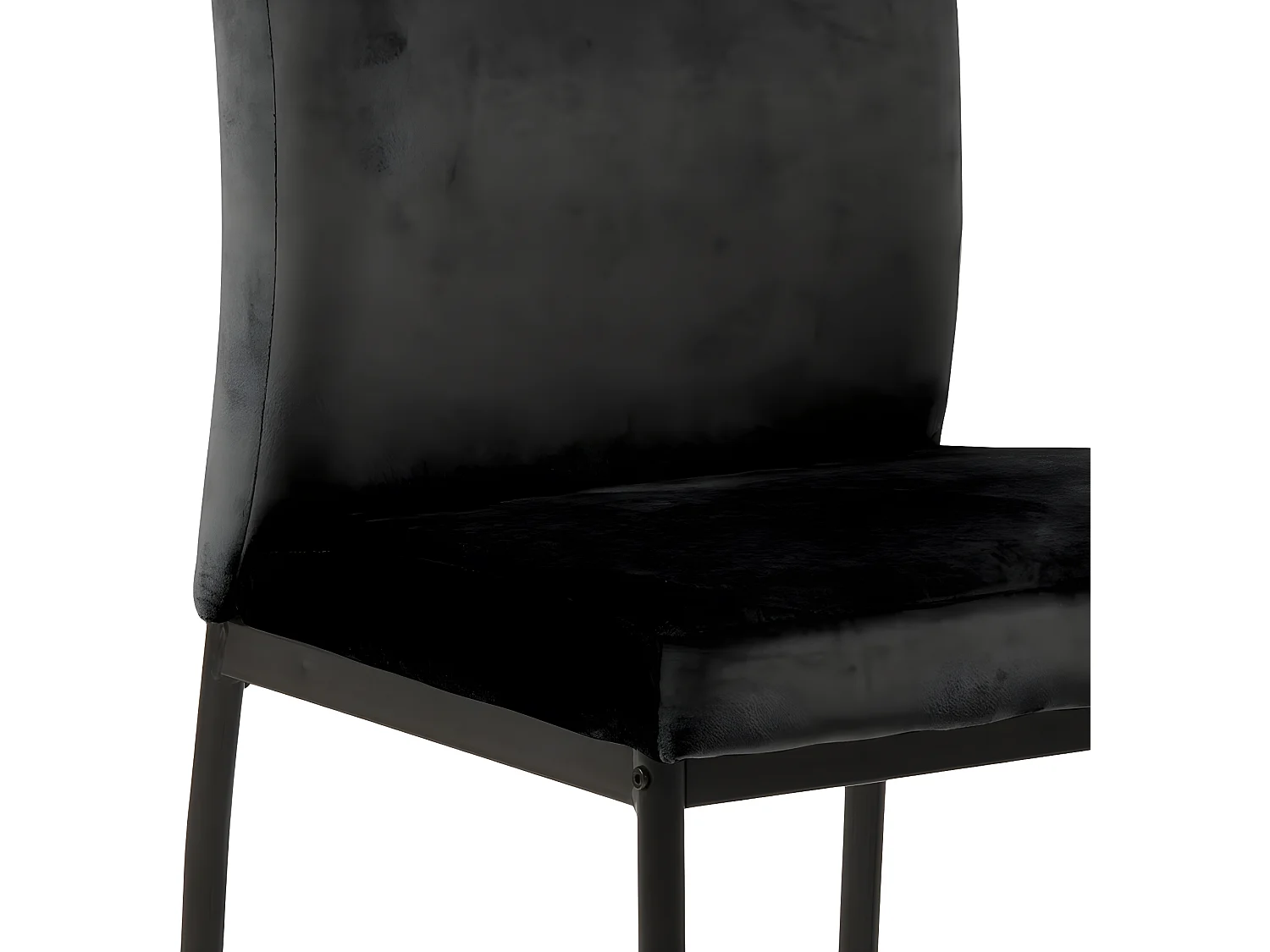 Demi Chaise de salle à manger, noir.