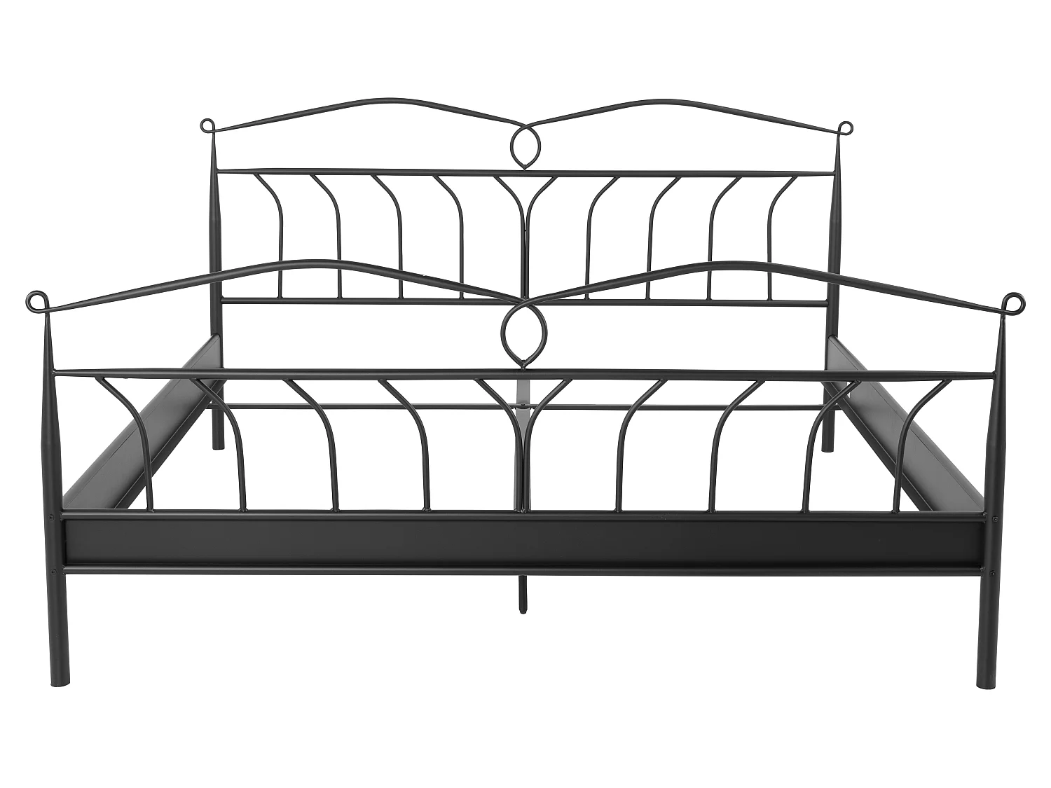 Linax bed metaal 180x200 cm, zwart.