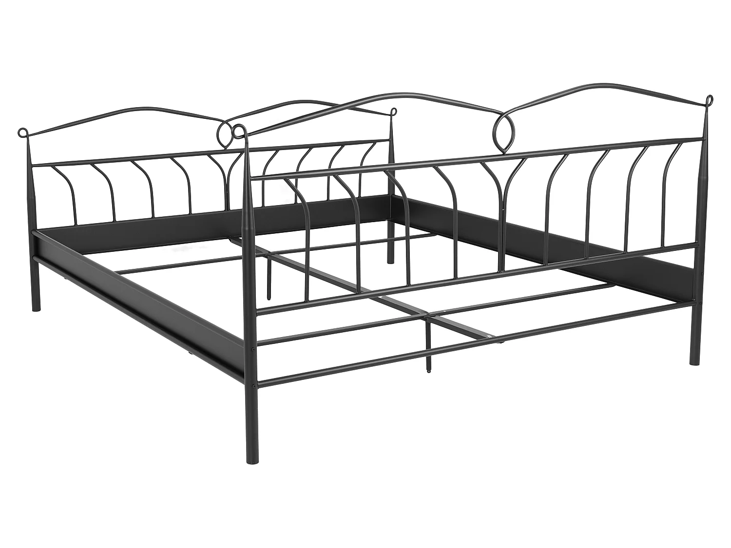 Linax bed metaal 180x200 cm, zwart.