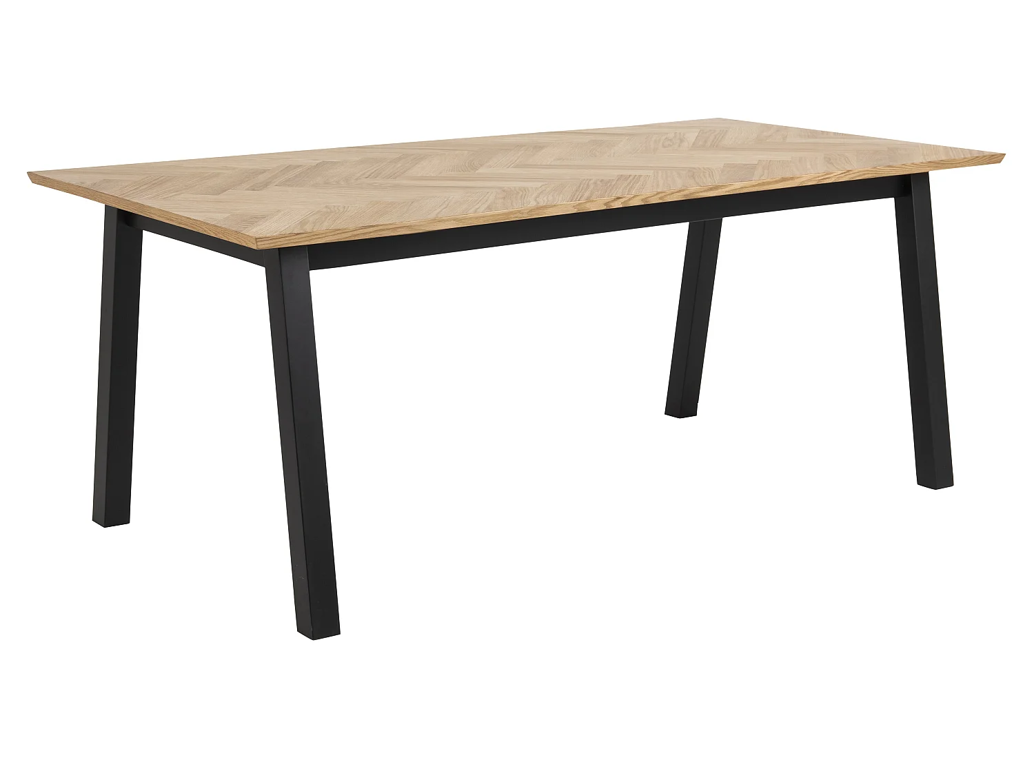 Brips Table de salle à manger en chêne plaqué.