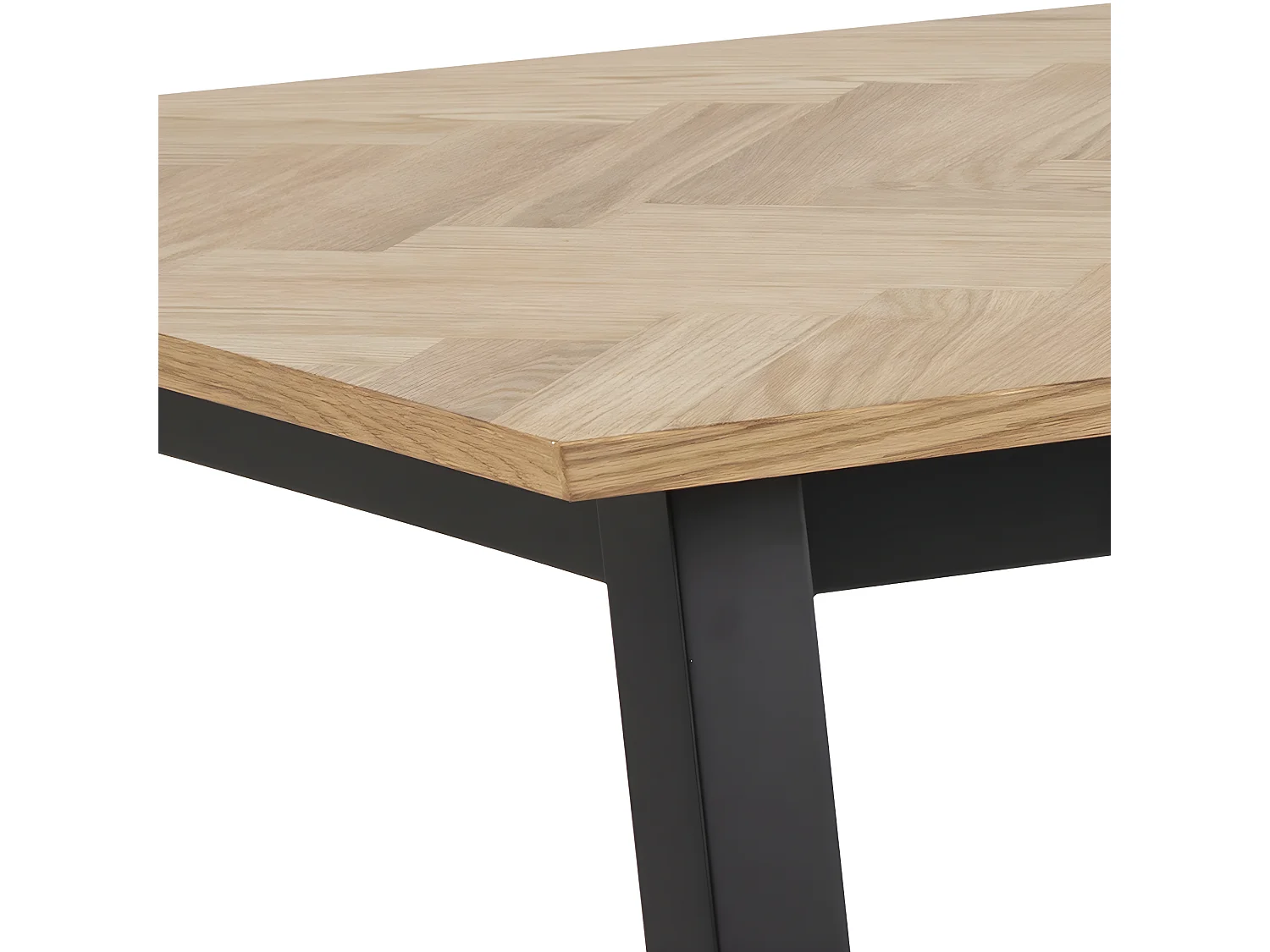 Brips Table de salle à manger en chêne plaqué.