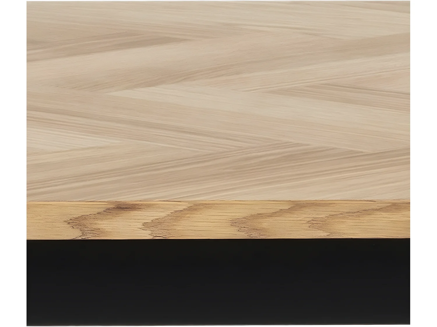 Brips Table de salle à manger en chêne plaqué.