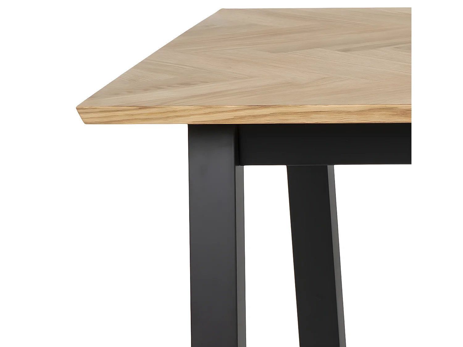 Brips Table de salle à manger en chêne plaqué.