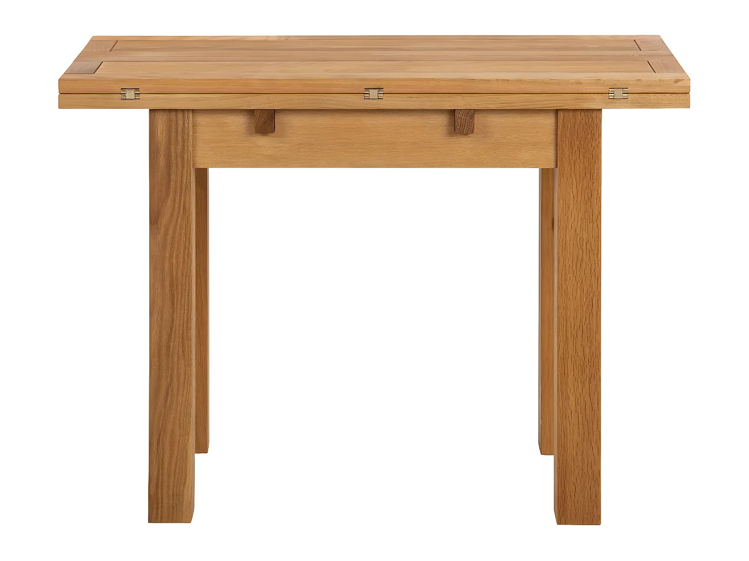 Alma Table de salle à manger pliable, huilée, plaquée chêne.