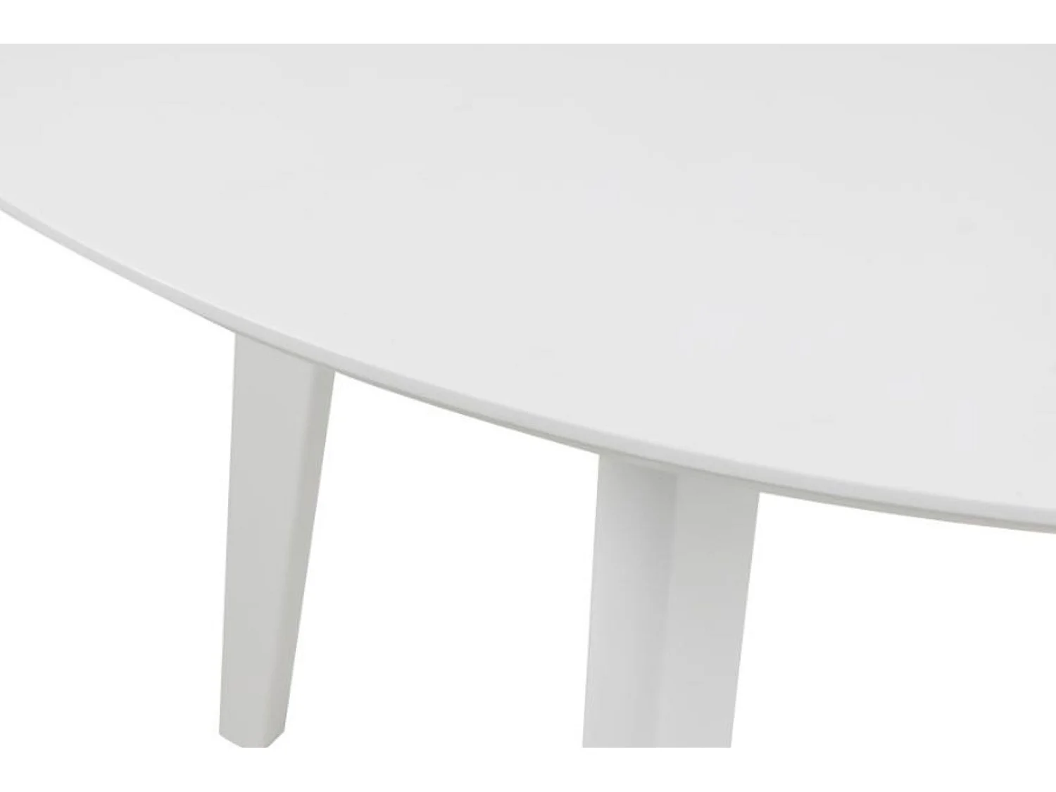 Roxby Esstisch Ø105 cm weiß.