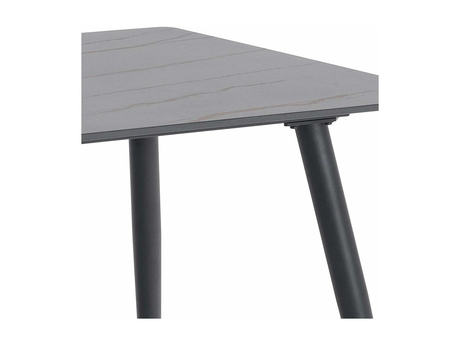 Wicklow table de salle à manger 80x140cm noire.