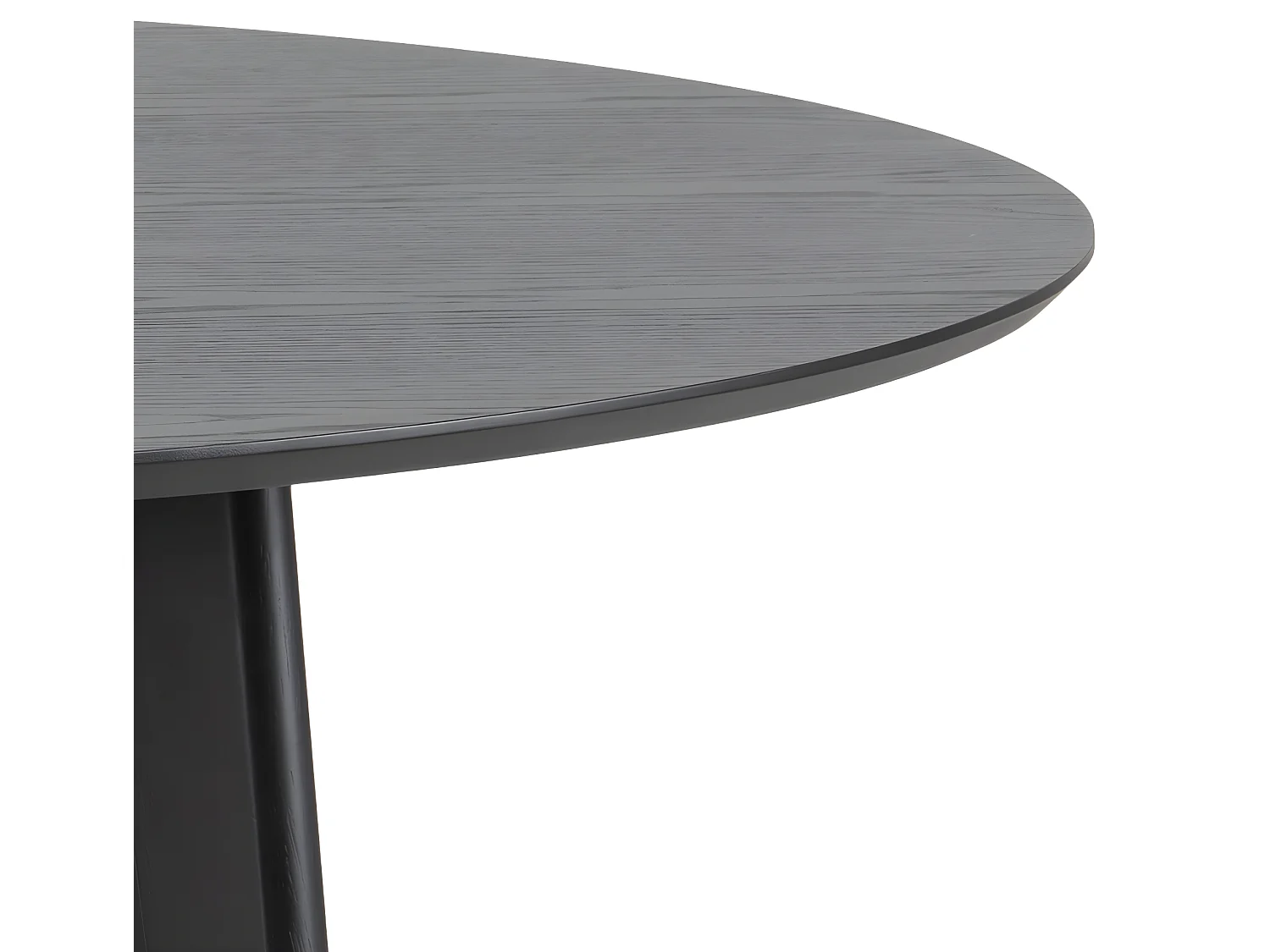 Roxby Table de salle à manger Ø140 cm, noir.