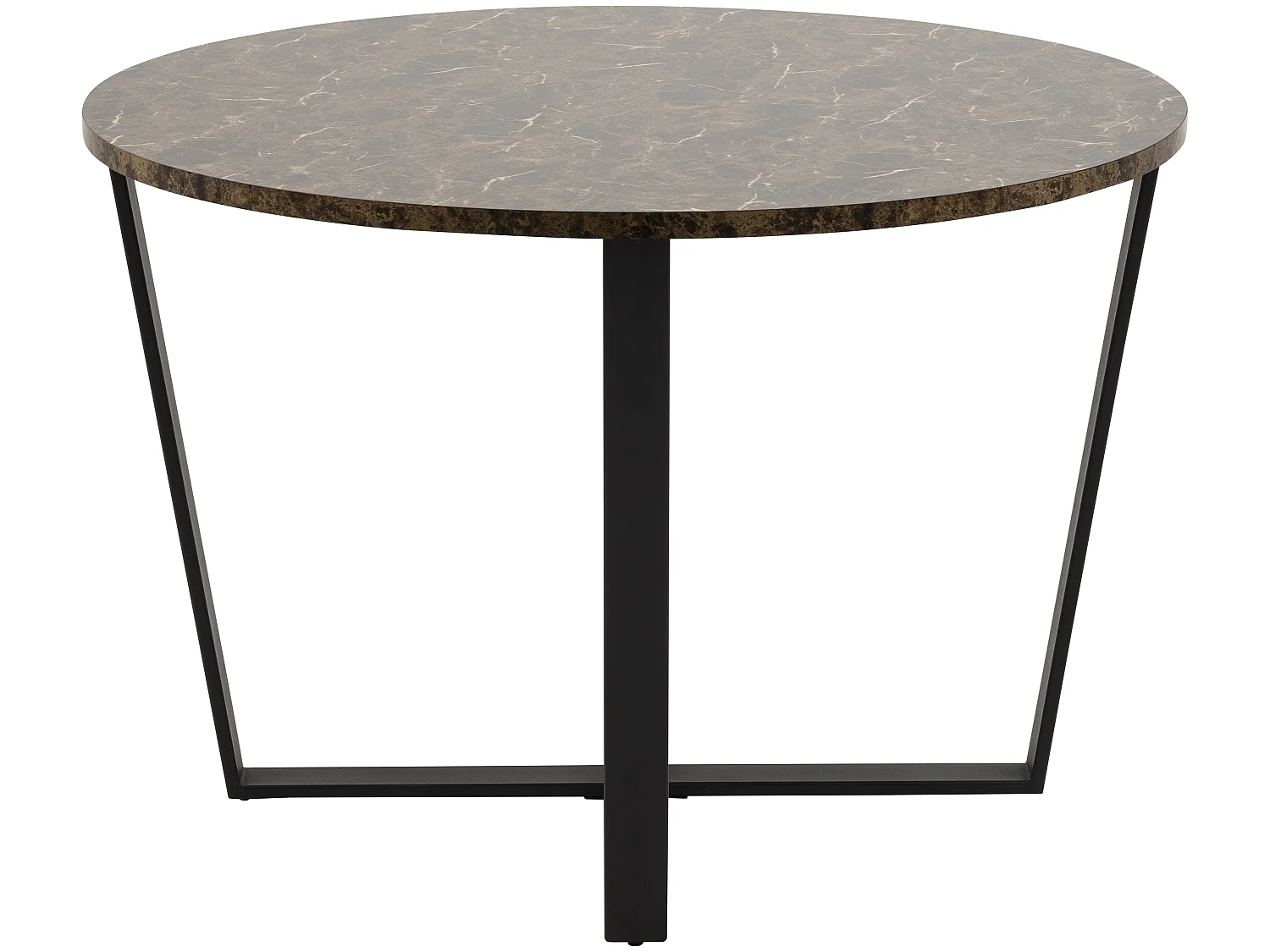 Amst eetkamertafel marmer print bruin.