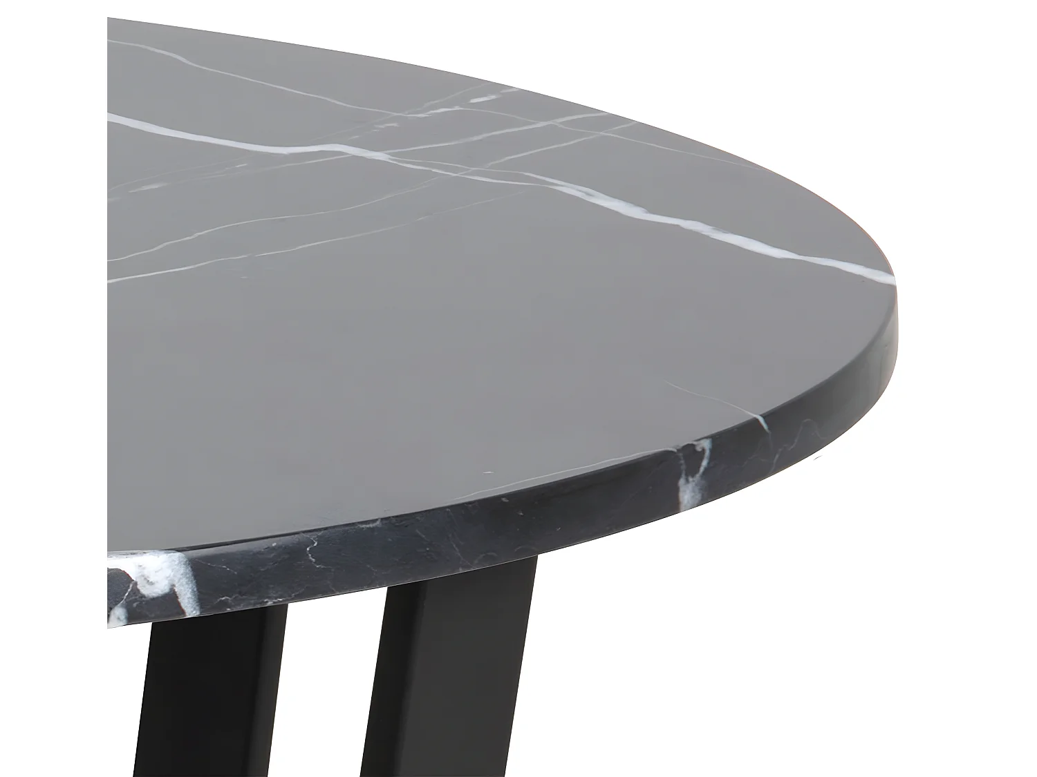 Amst Esstisch Marmor print schwarz.