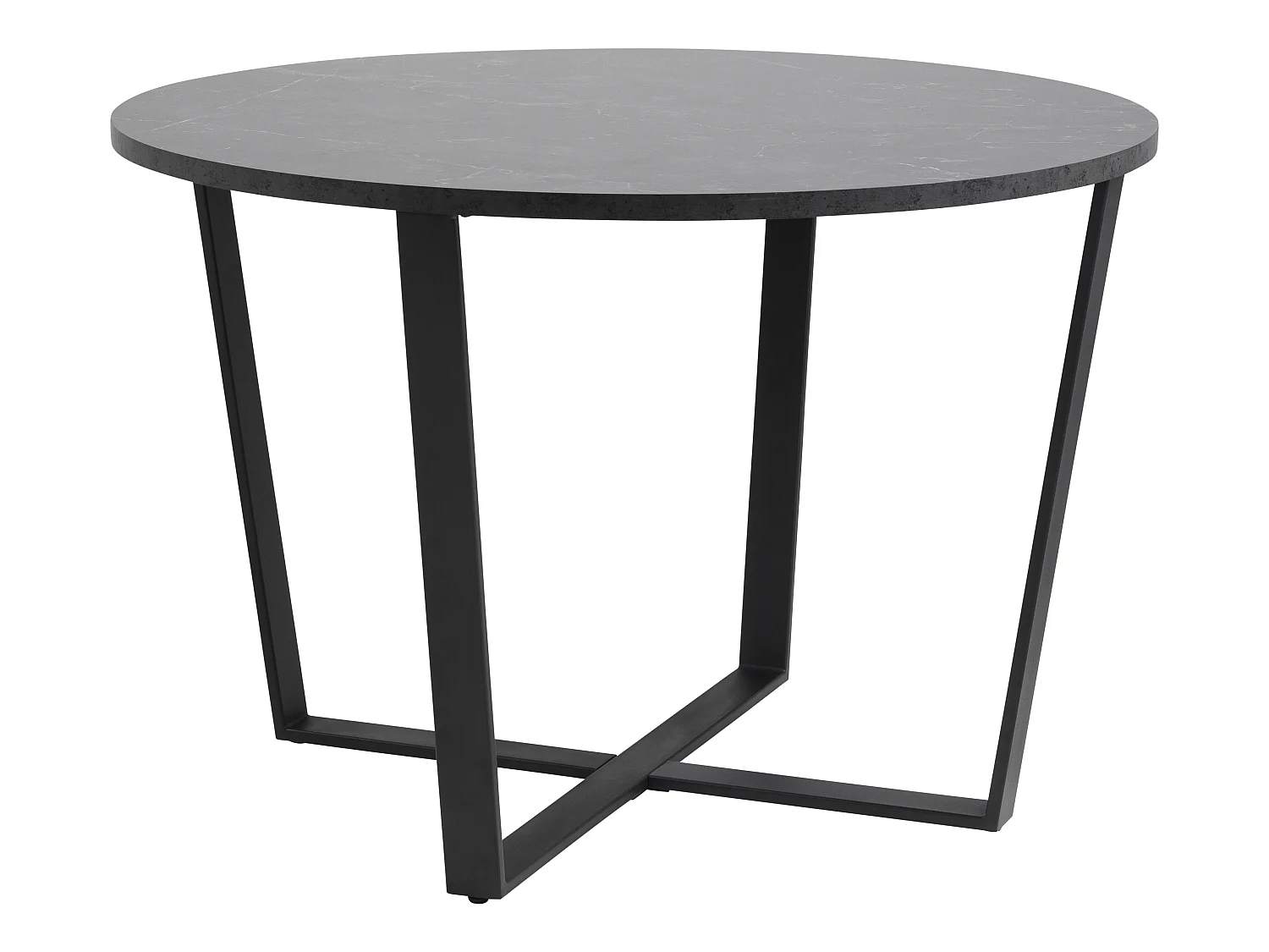 Amst Table de salle à manger, impression marbre noir.