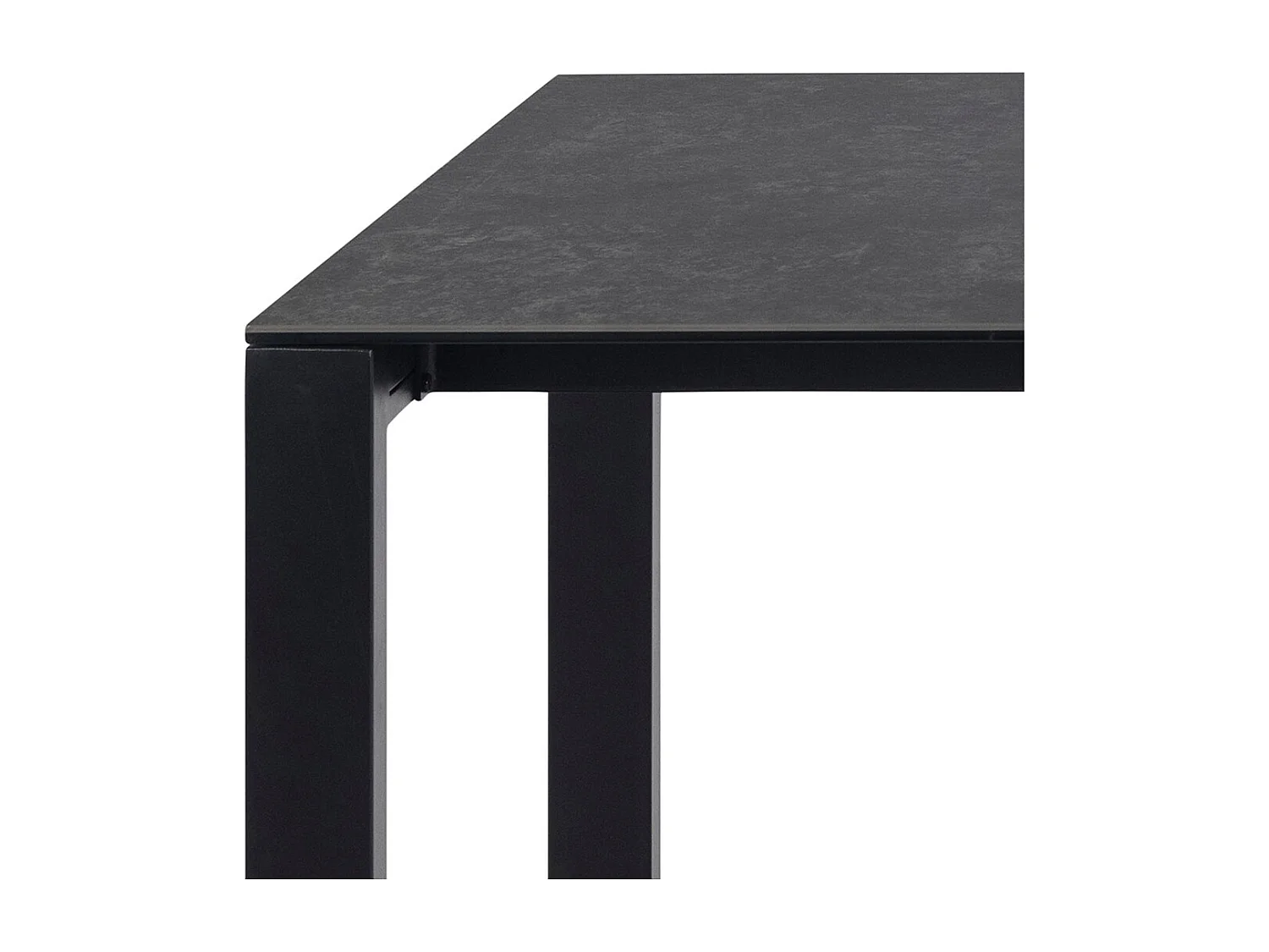 Brentford Table de salle à manger, noir.