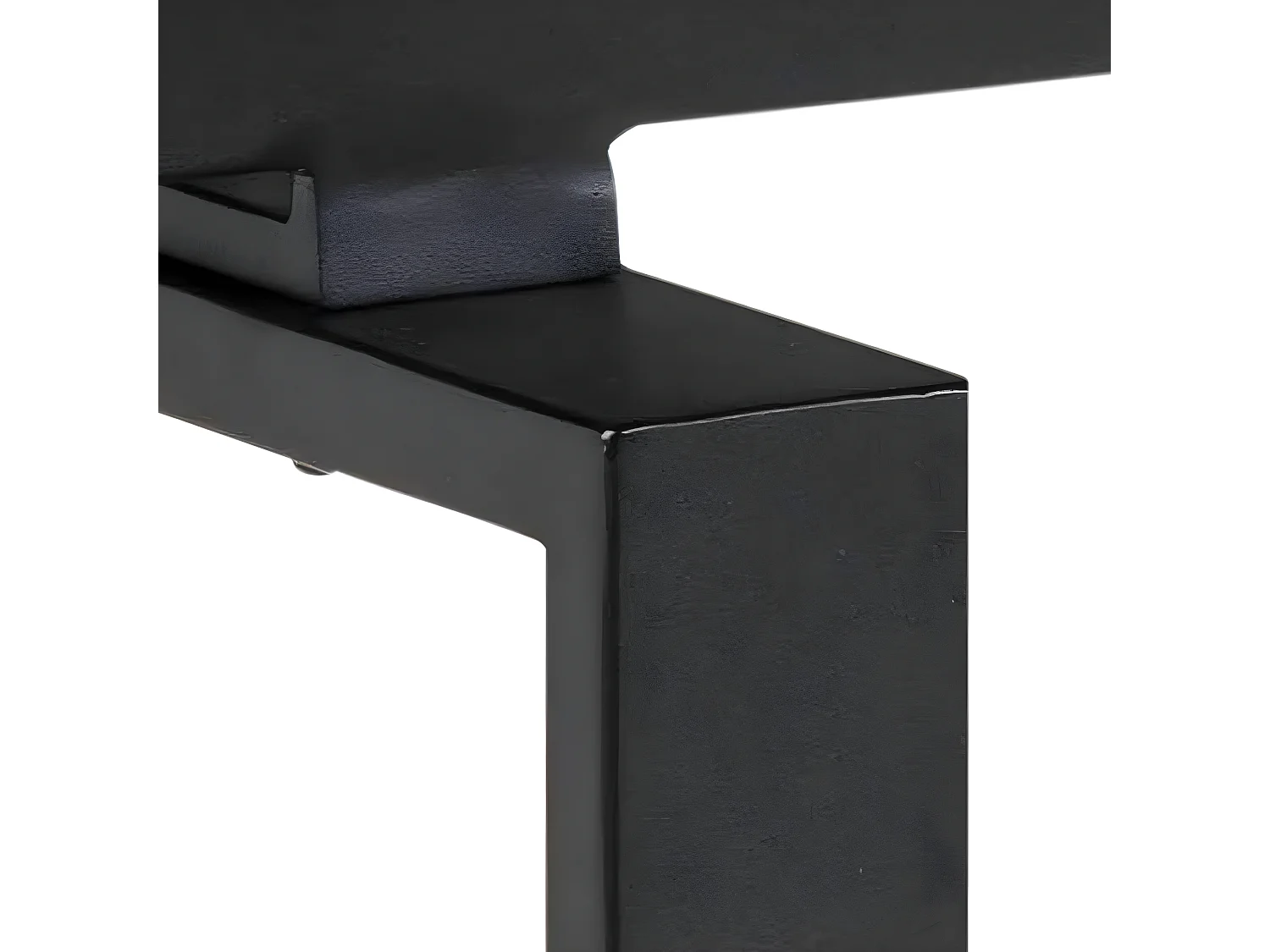 Hummar Table de salle à manger 160/240 cm avec 2 plateaux supplémentaires, noir.