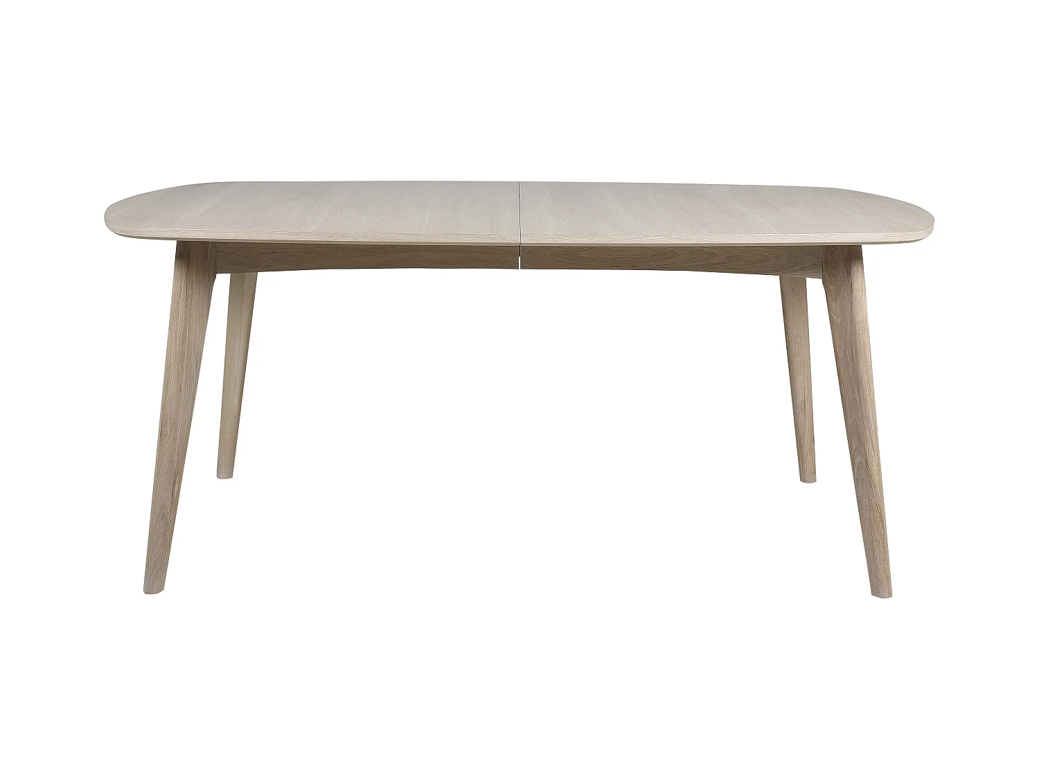 Marte table de salle à manger 102x180 cm préparé pour rallonges blanc.