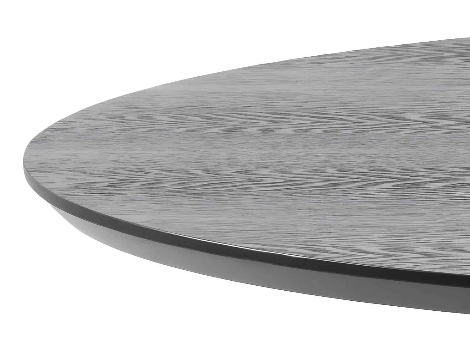 Ibiz Table de bistrot ronde, noir.