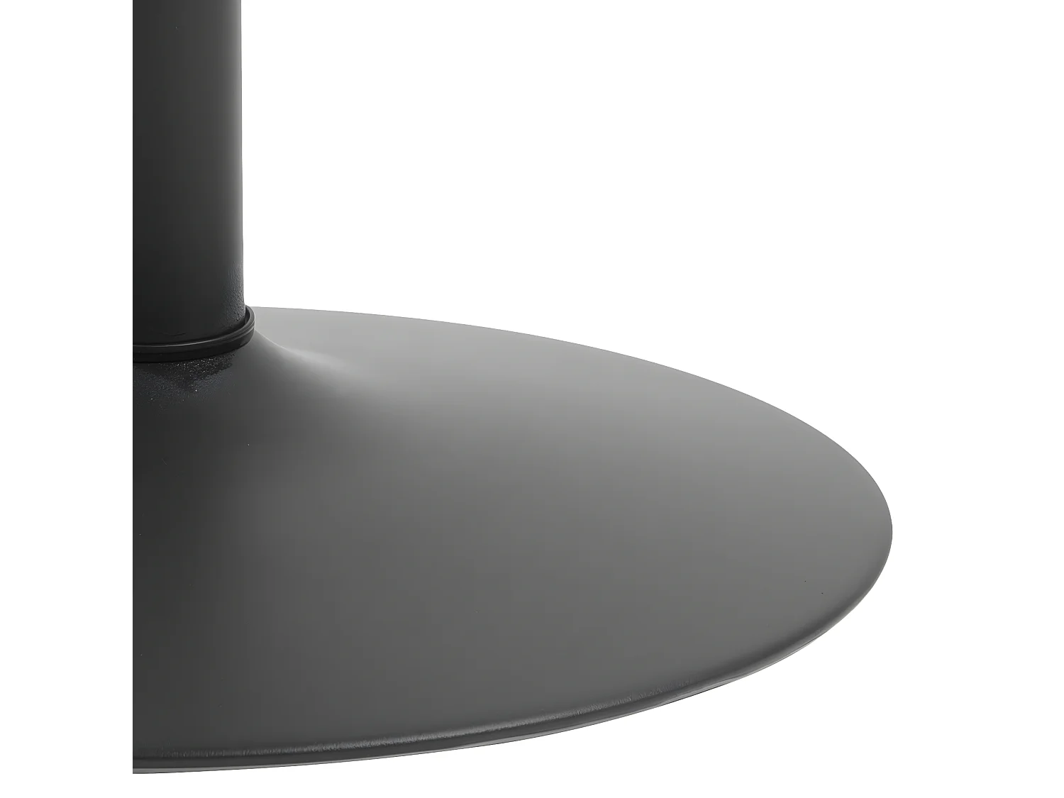 Ibiz Table de bistrot ronde, noir.