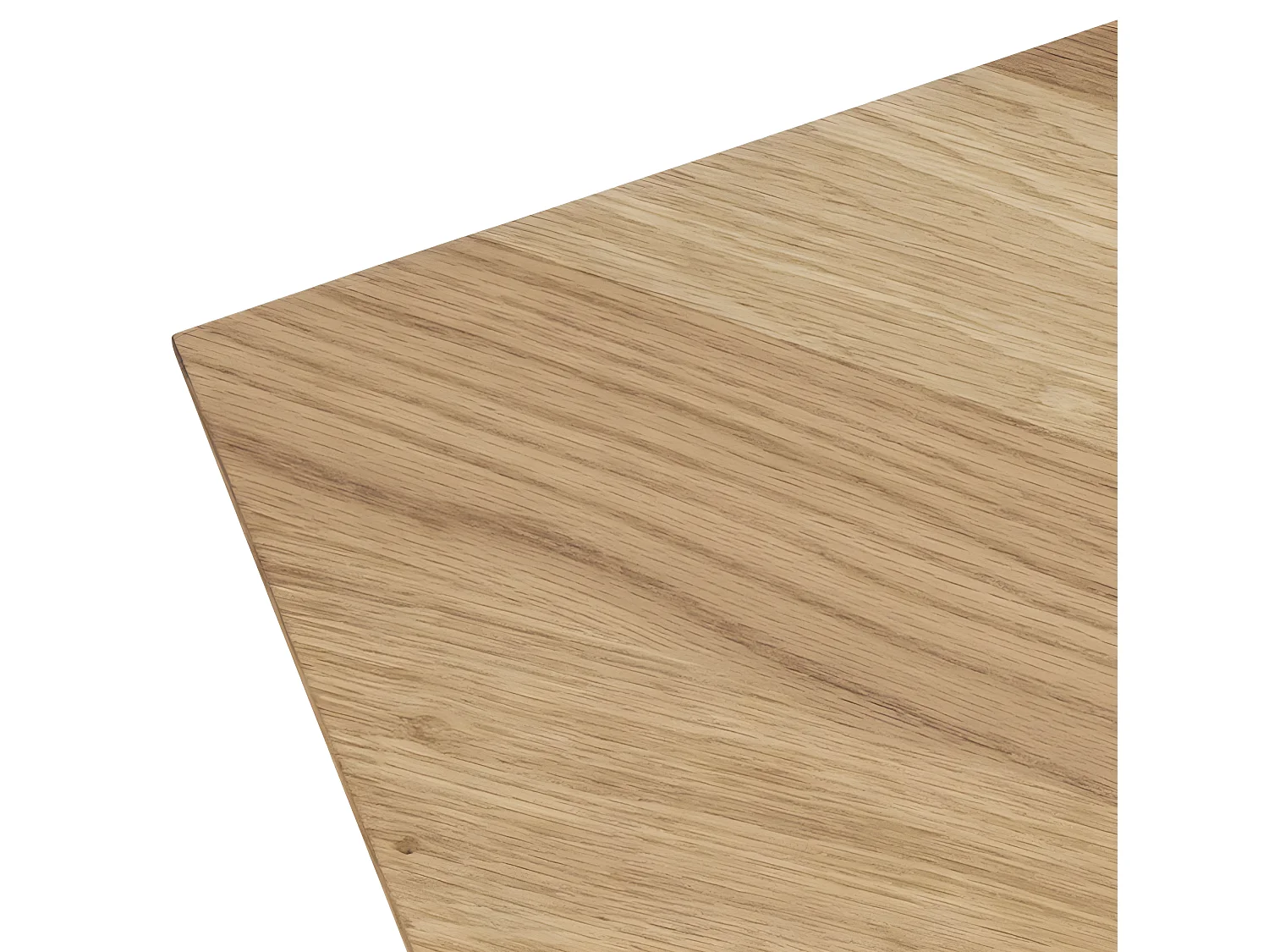 Brips Zusatzplatten für Esstisch 2 stk. 95x45 cm Eiche furniert.