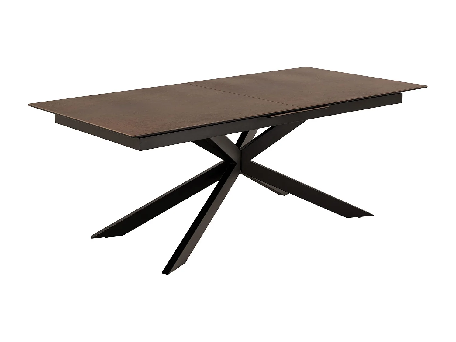 Irwine table de salle à manger 100x200/240cm extenstible marron.