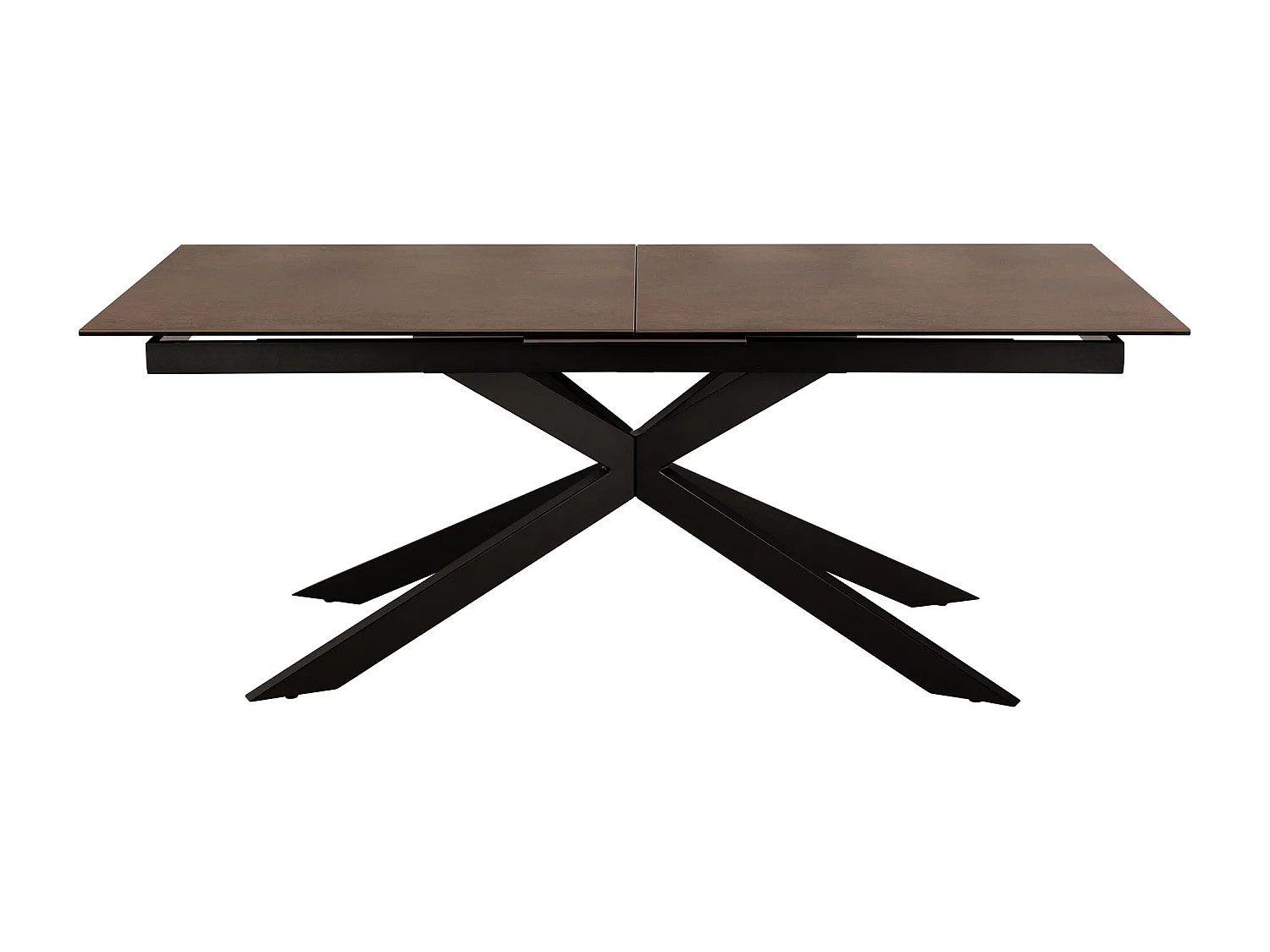 Irwine table de salle à manger 100x200/240cm extenstible marron.