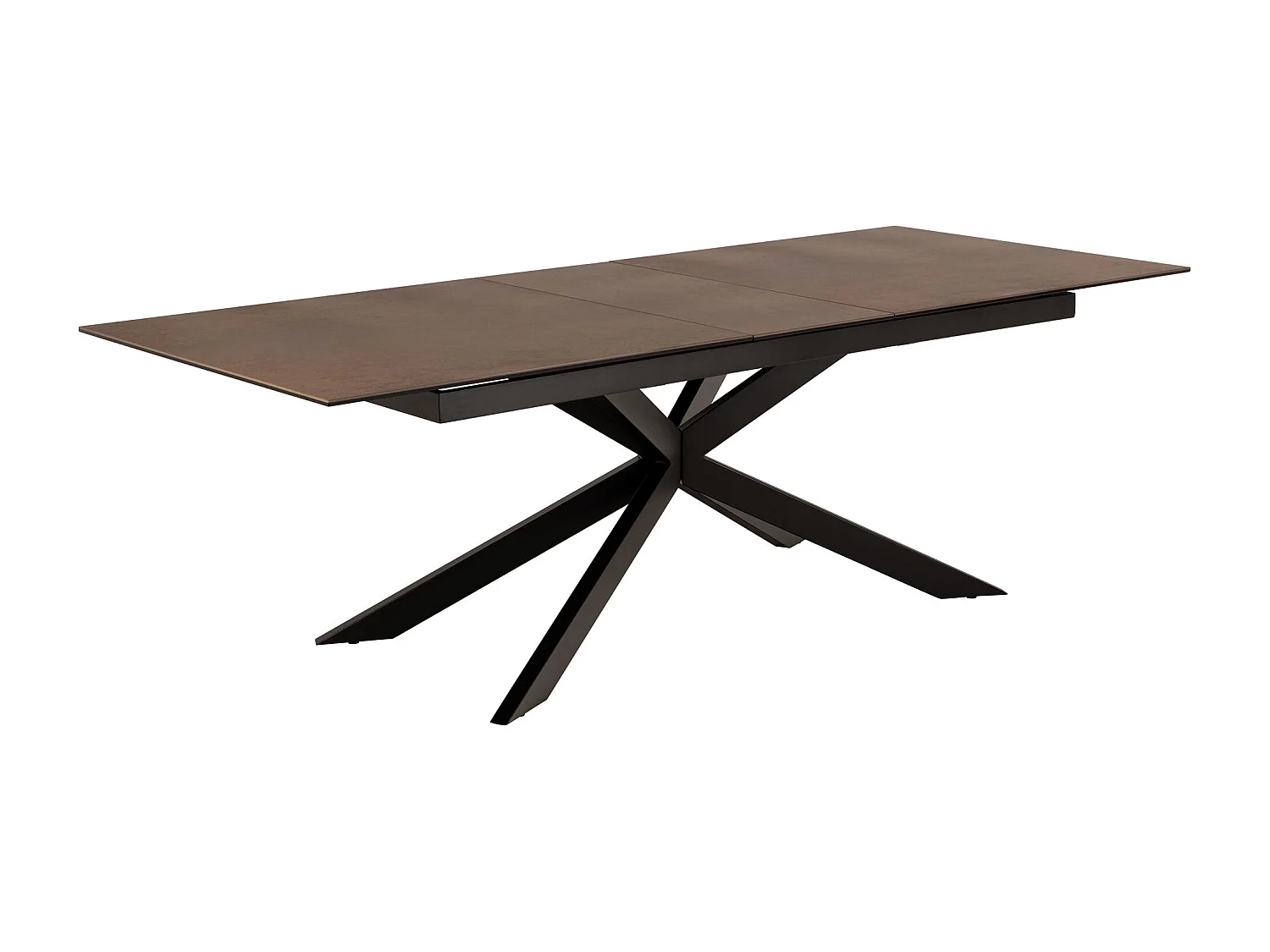 Irwine table de salle à manger 100x200/240cm extenstible marron.