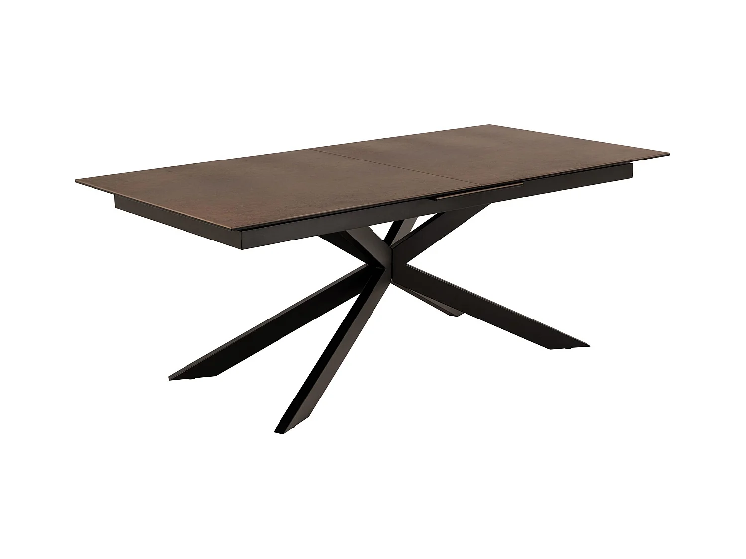 Irwine table de salle à manger 100x200/240cm extenstible marron.