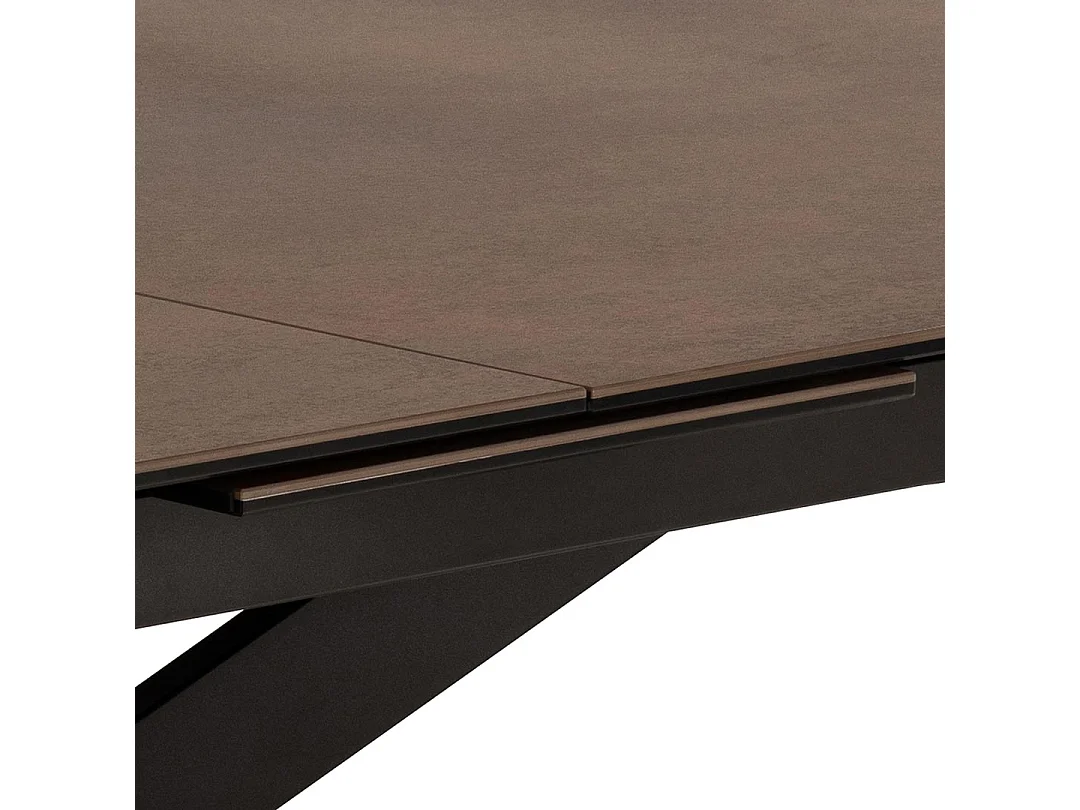 Irwine Esstisch 100x200/240cm mit Auszug braun.