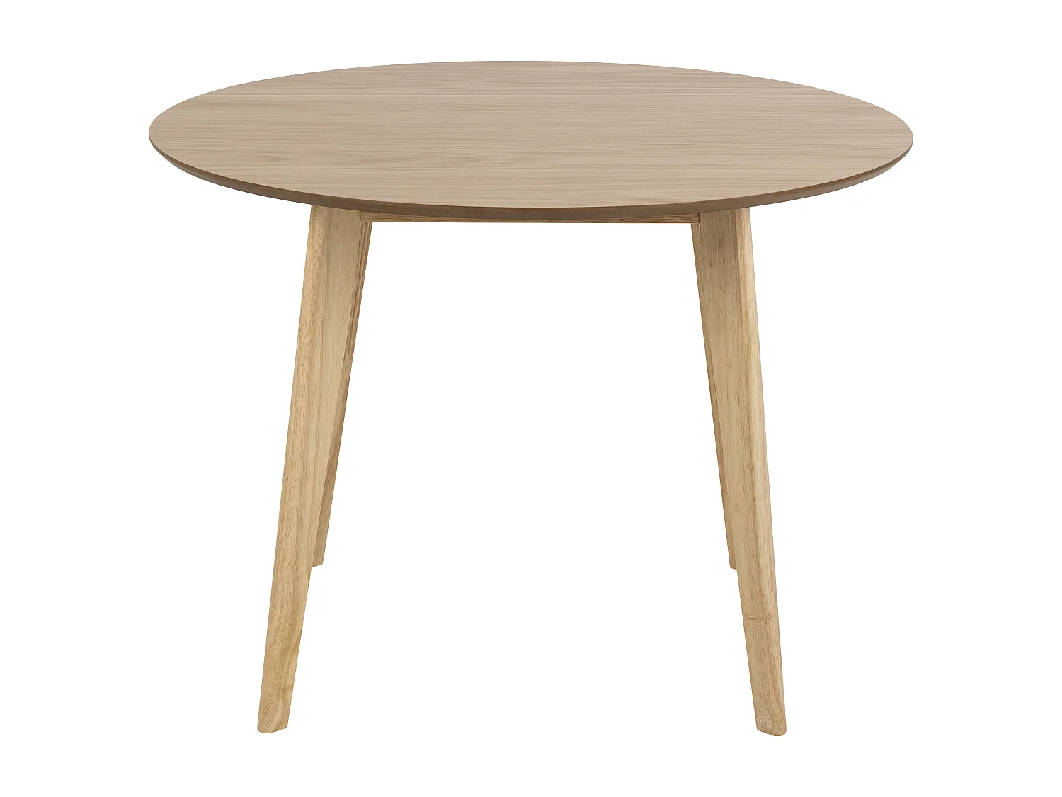 Roxby Table de salle à manger Ø105cm, finition chêne.