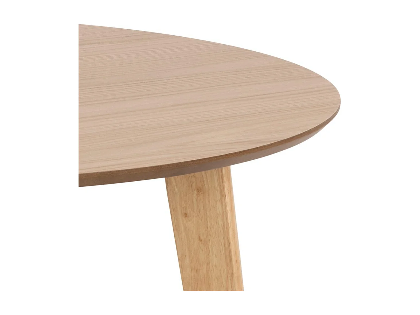 Roxby Table de salle à manger Ø105cm, finition chêne.