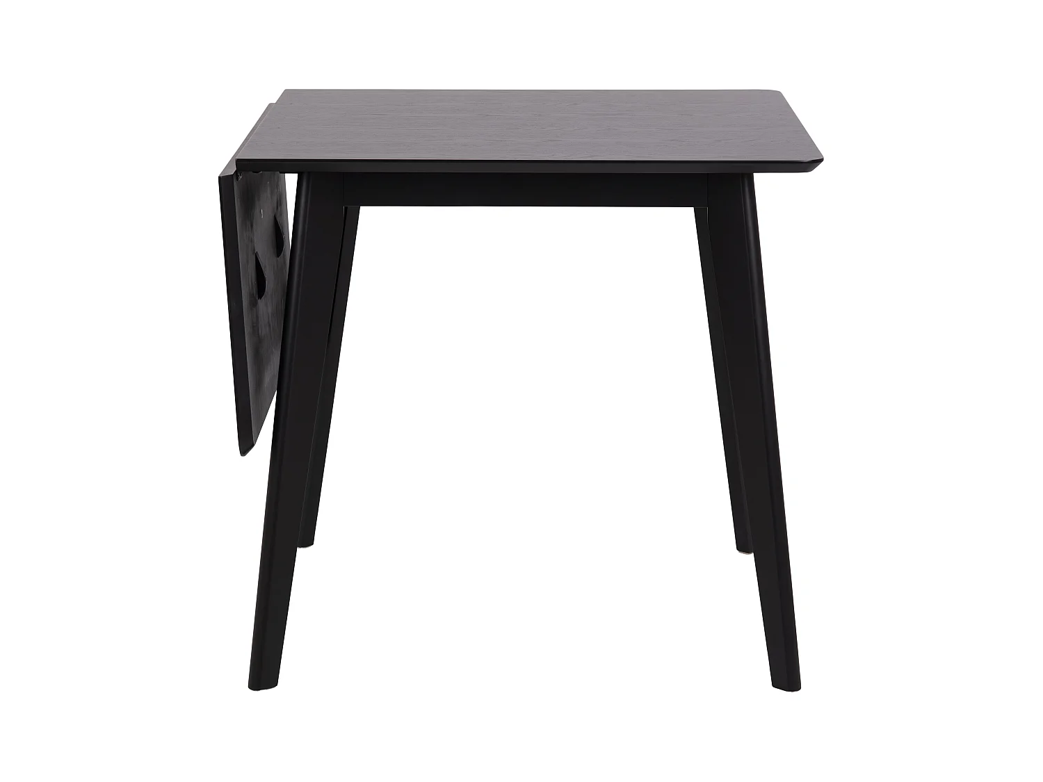 Roxby Table à manger avec 1 plateau supplémentaire de 40 cm, de, noir.
