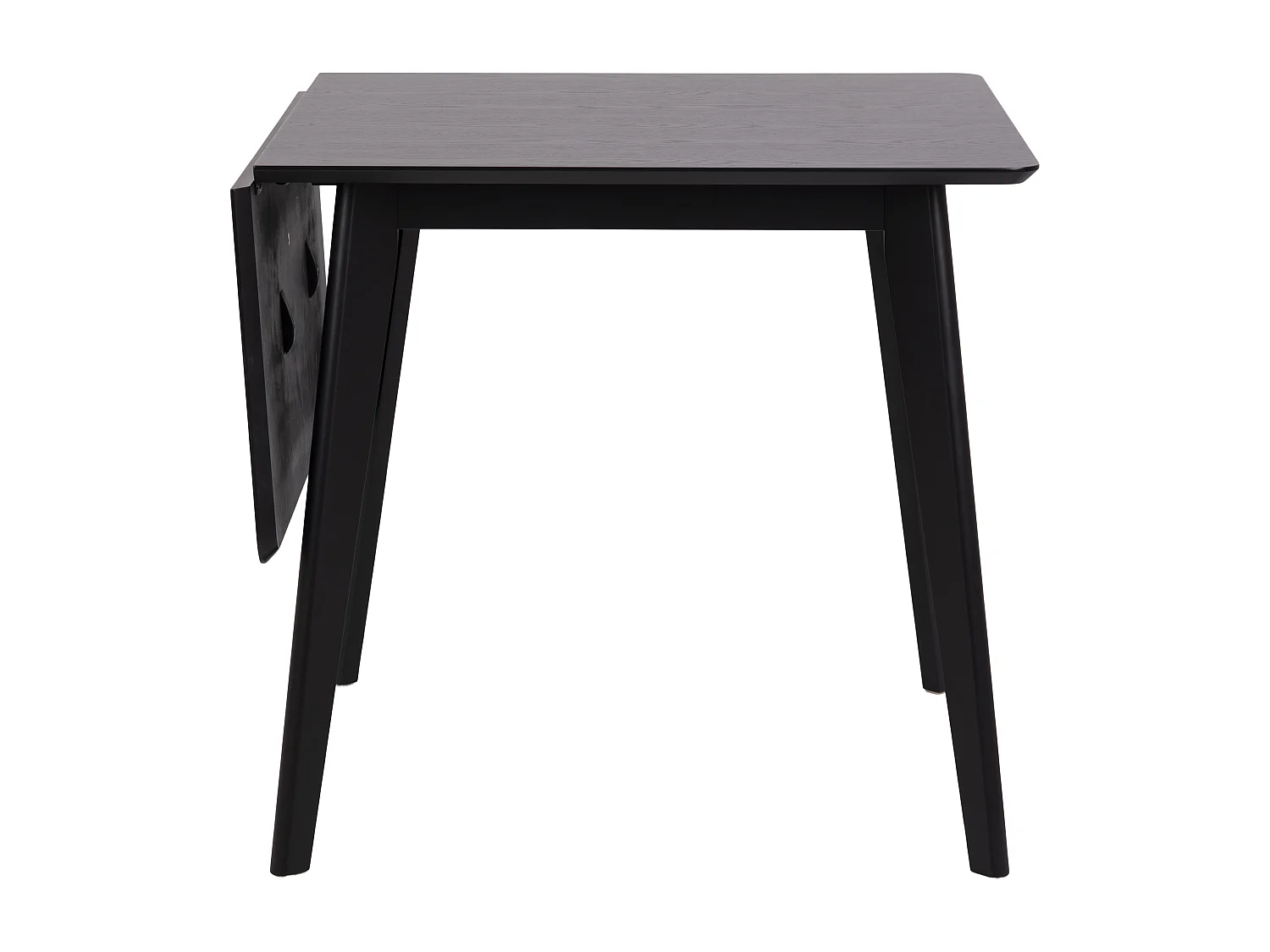 Roxby Table à manger avec 1 plateau supplémentaire de 40 cm, de, noir.