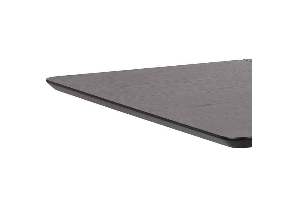 Tavolo da pranzo Roxby incl. 1 piatto aggiuntivo da 40 cm nero.
