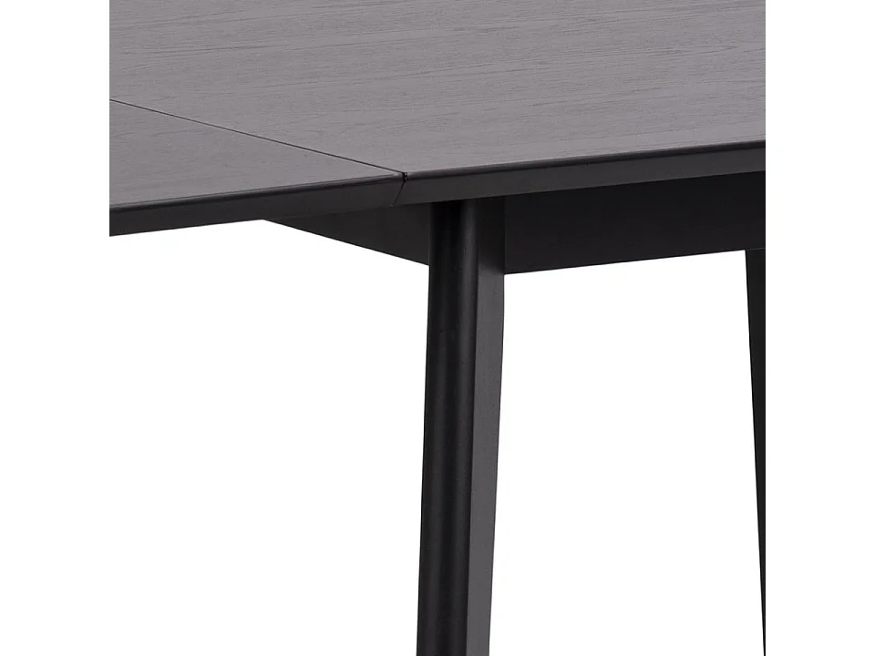 Tavolo da pranzo Roxby incl. 1 piatto aggiuntivo da 40 cm nero.