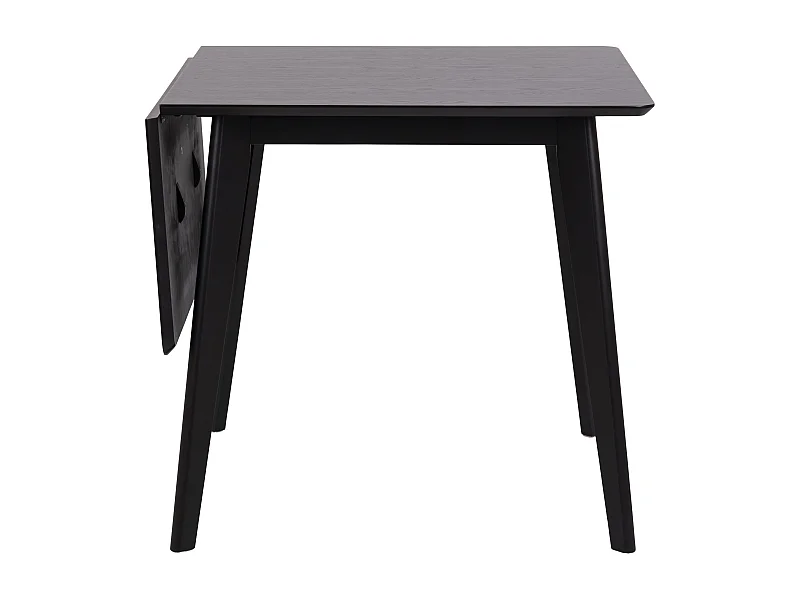 Roxby Table à manger avec 1 plateau supplémentaire de 40 cm, de, noir.