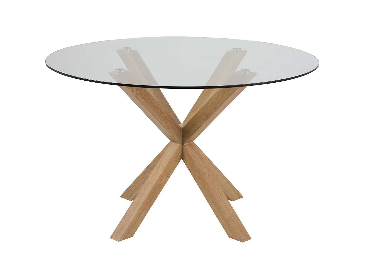 Helium Table de salle à manger en verre.