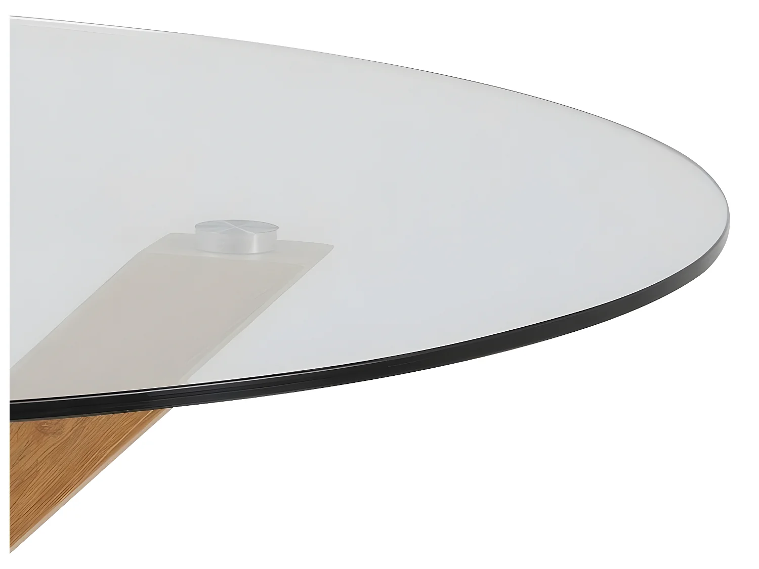 Helium Table de salle à manger en verre.