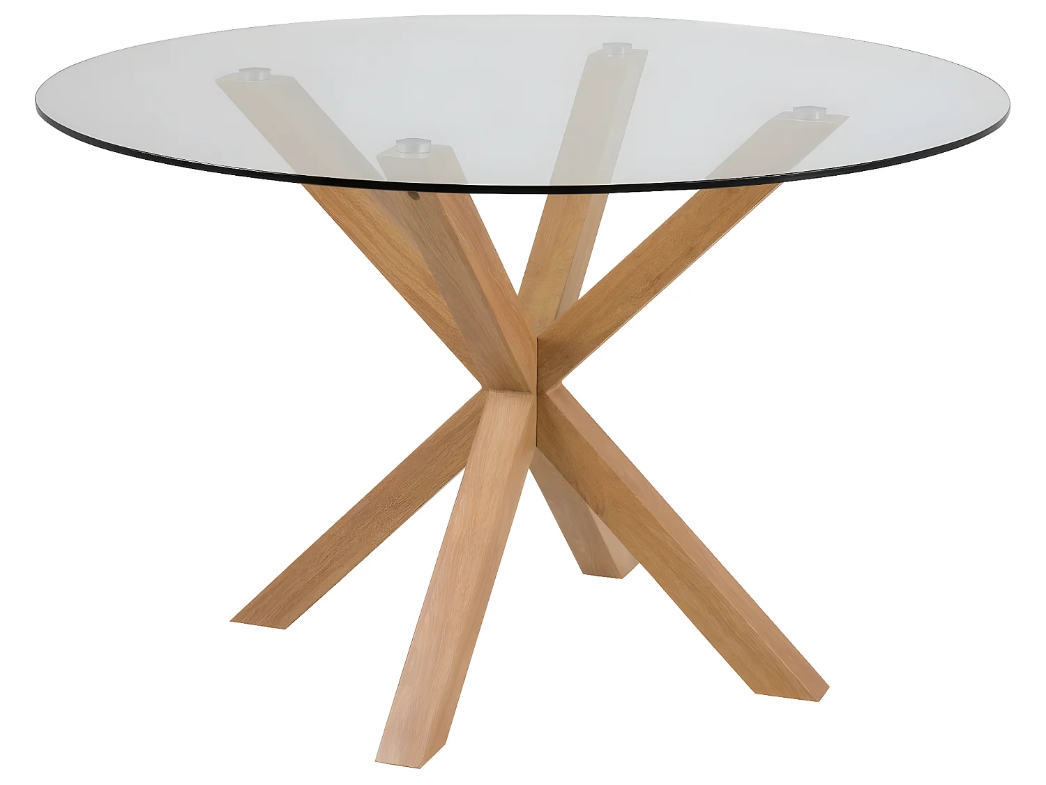 Helium Table de salle à manger en verre.