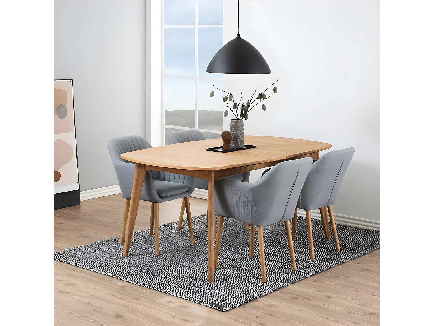 Martha Zusatzplatten 2 x 45 cm für Martha Esszimmertisch gelaugt.