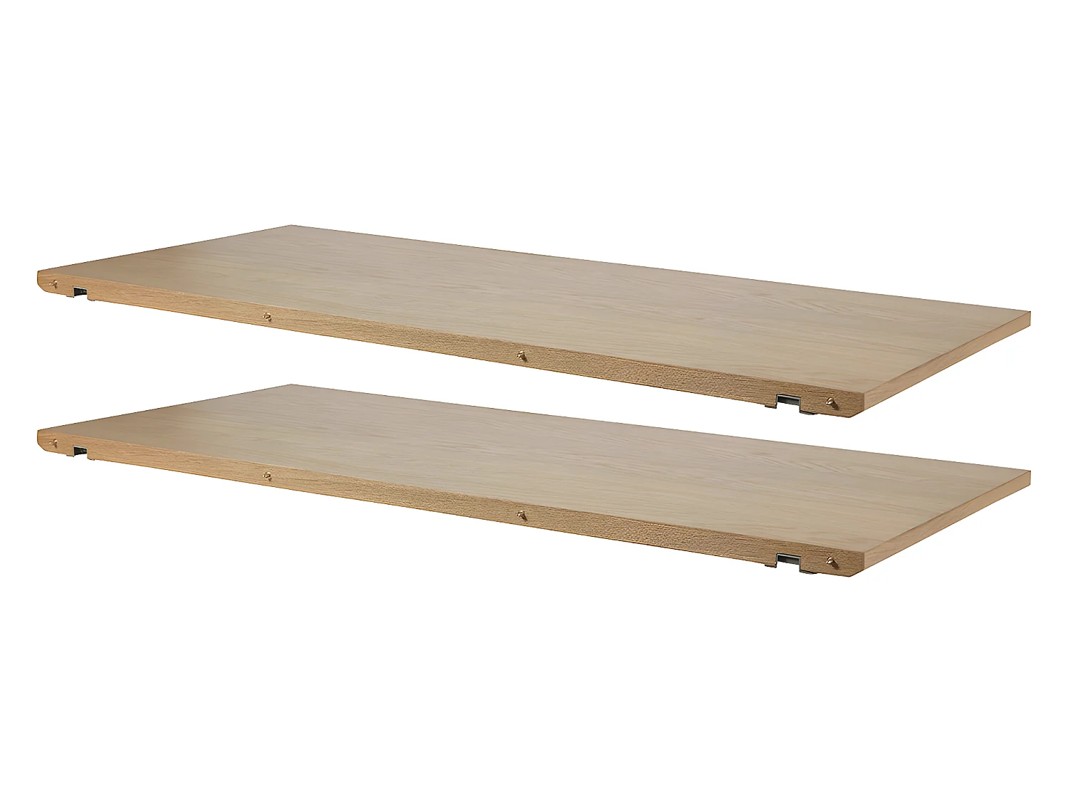 Martha Zusatzplatten 2 x 45 cm für Martha Esszimmertisch gelaugt.