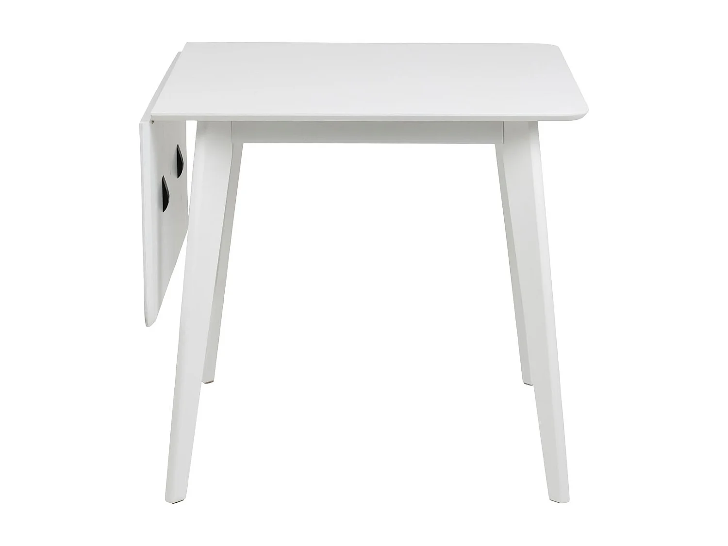 Roxby Table de salle à manger avec, 1 tablette de rangement, supplémentaire, blanc.