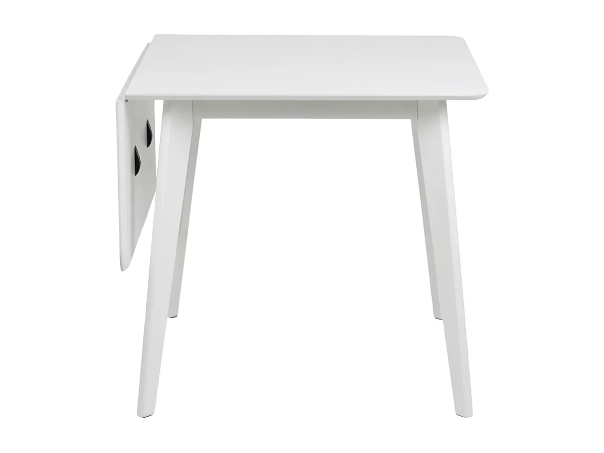 Roxby Table de salle à manger avec, 1 tablette de rangement, supplémentaire, blanc.