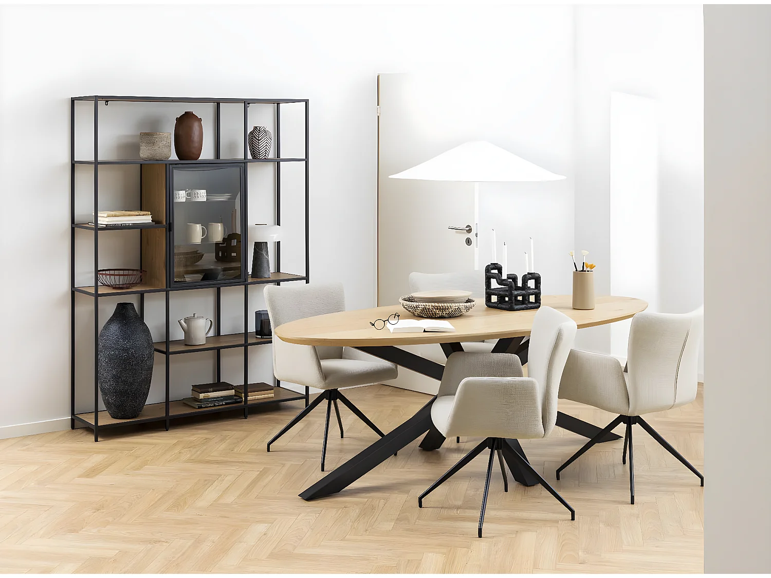 Heaven table de salle à manger 100x220cm sauvage chêne décor.