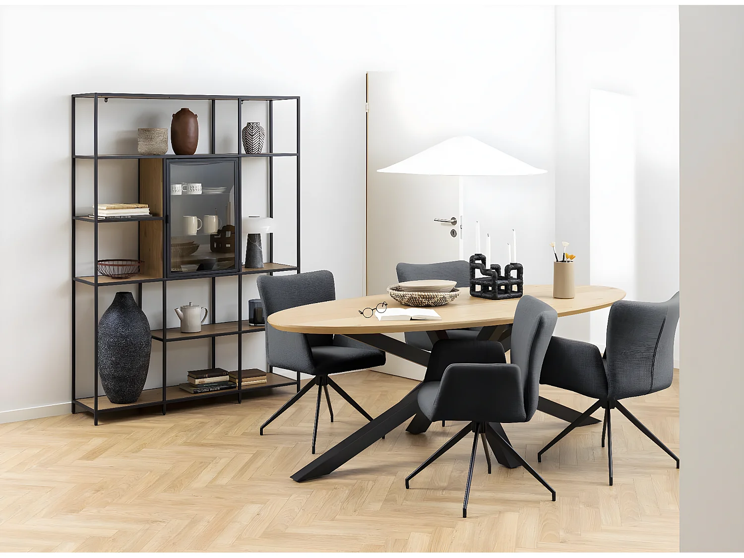 Heaven table de salle à manger 100x220cm sauvage chêne décor.