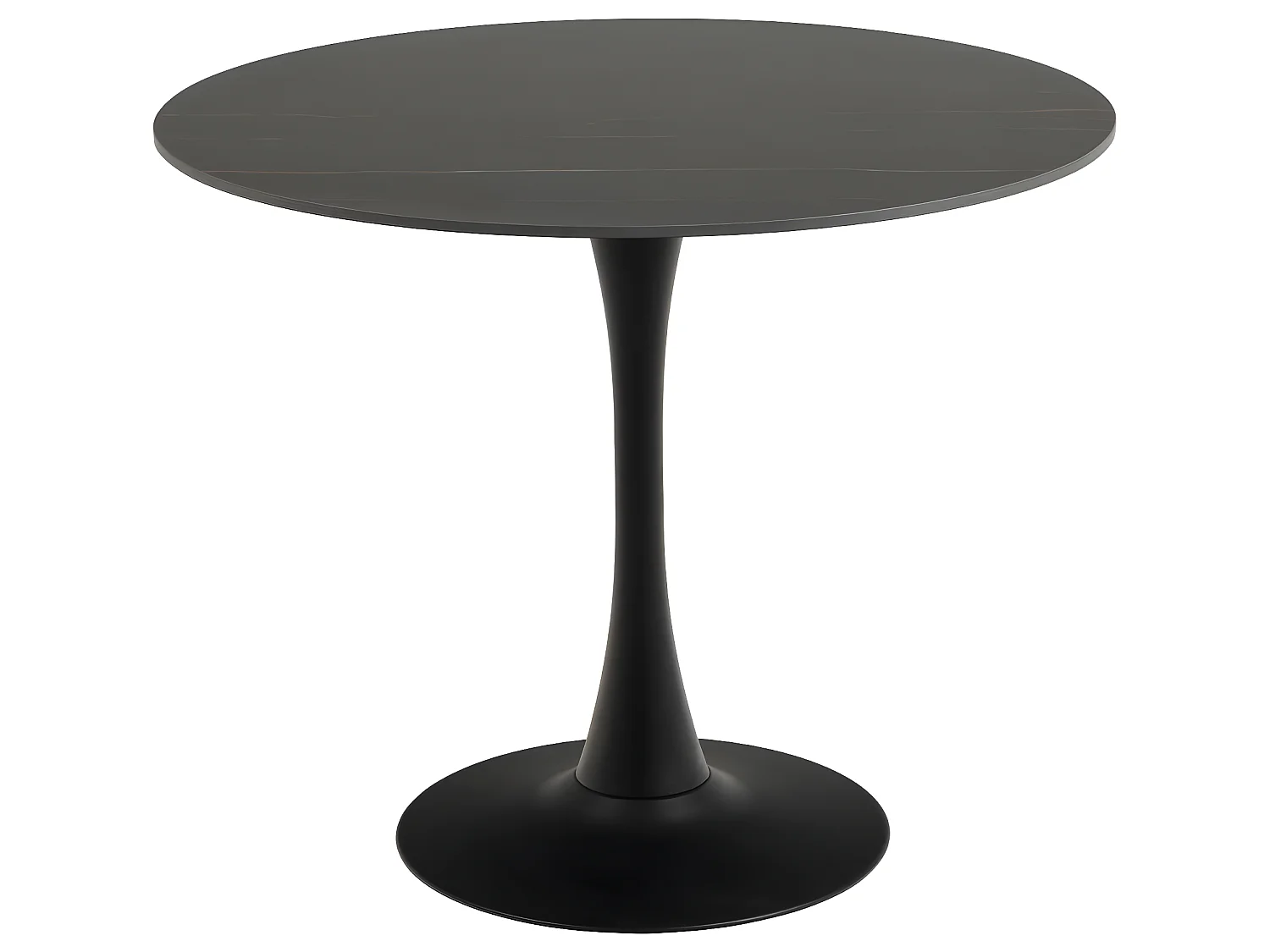 Malla eetkamertafel Ø90cm zwart.