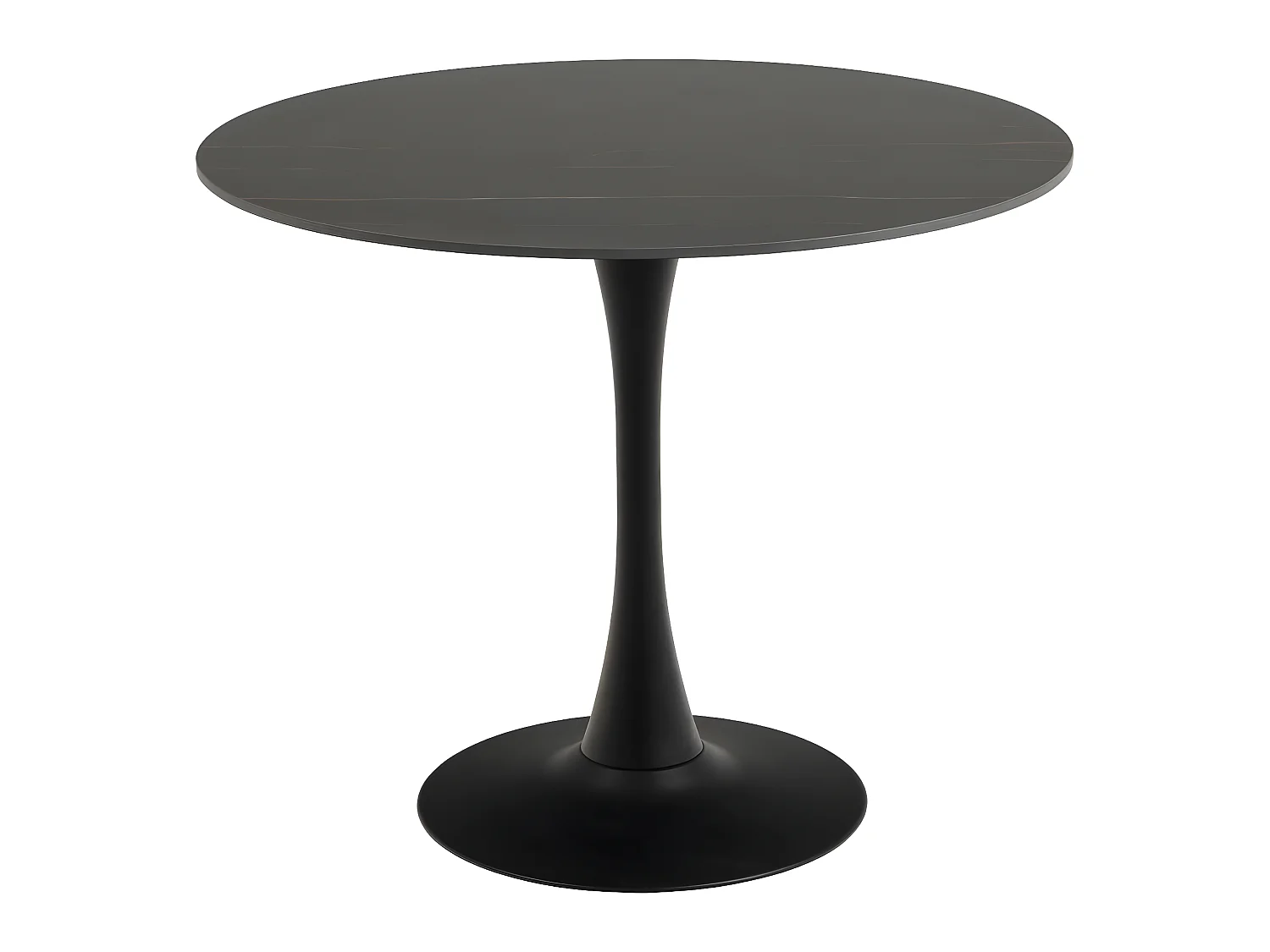 Malta table de salle à manger Ø90cm noir.