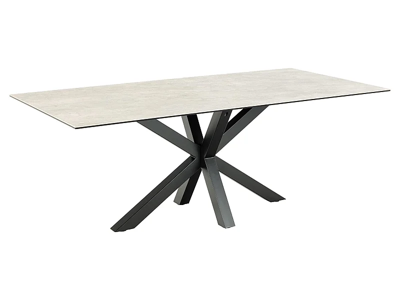 Heavir eetkamertafel 100x200cm grijs.