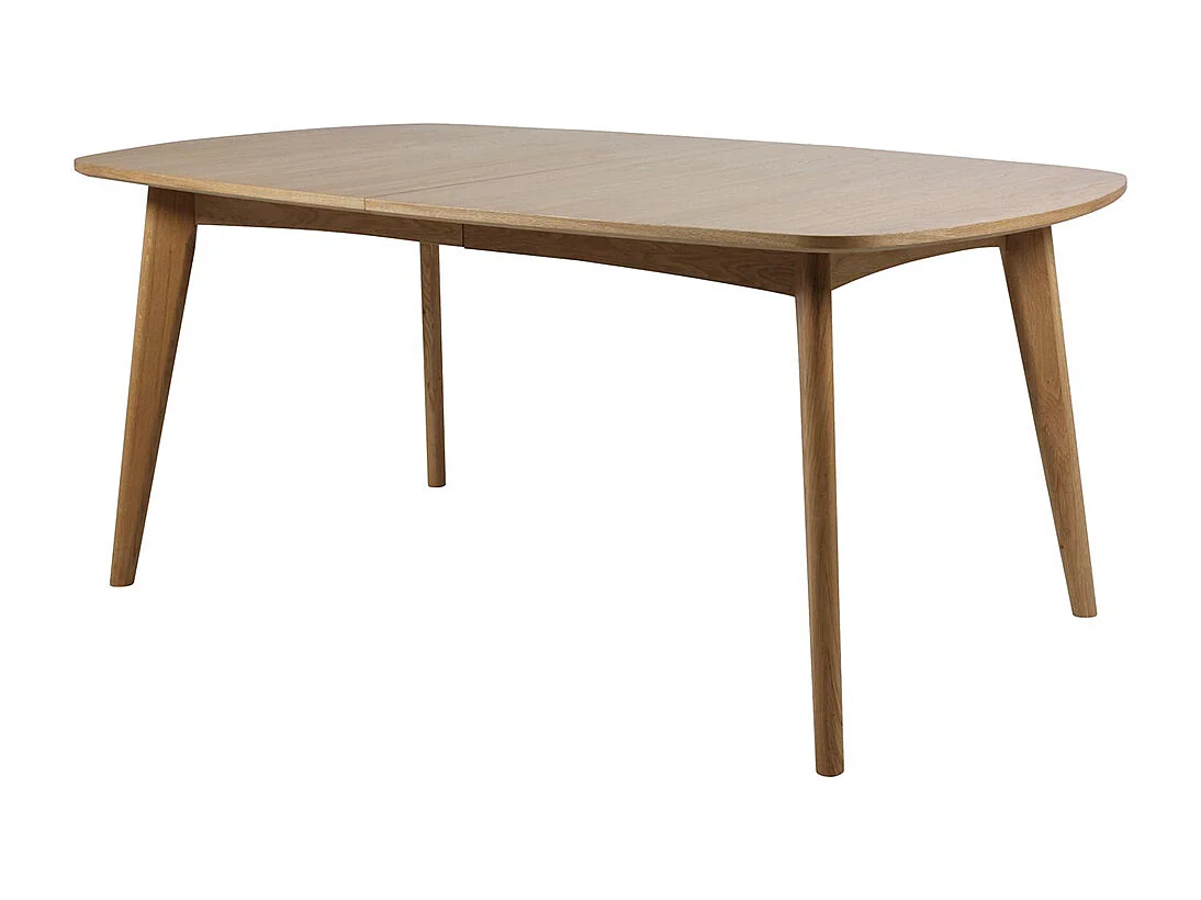 Martha Table de salle à manger avec espace pour 2 plaques supplémentaires, finition chêne délavé.