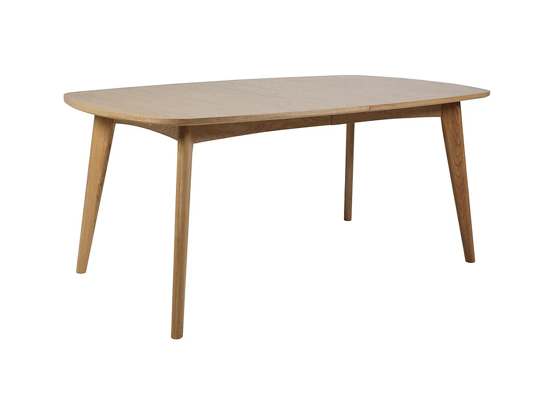 Martha Table de salle à manger avec espace pour 2 plaques supplémentaires, finition chêne délavé.