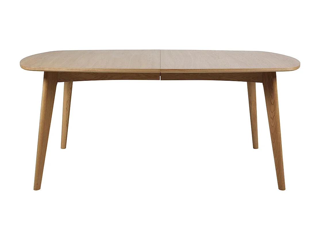 Martha Table de salle à manger avec espace pour 2 plaques supplémentaires, finition chêne délavé.