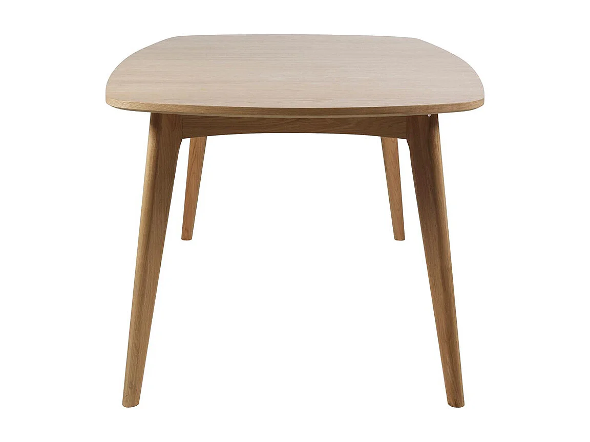 Martha Esszimmertisch mit Platz für 2 Zusatzplatten in Eiche Dekor gelaugt.