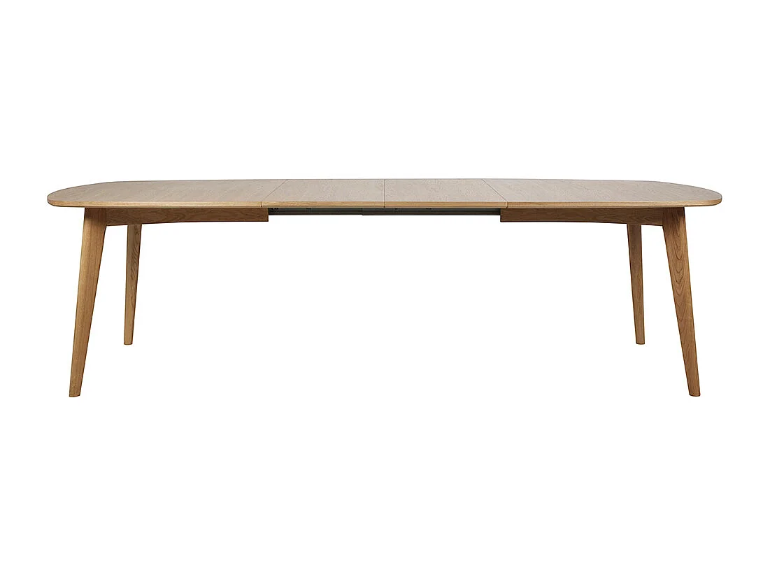 Martha Esszimmertisch mit Platz für 2 Zusatzplatten in Eiche Dekor gelaugt.